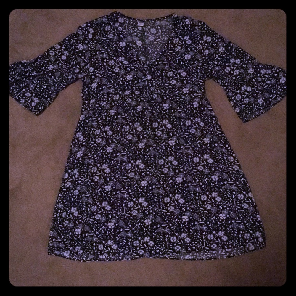 Flowy top can be worn as a dress.